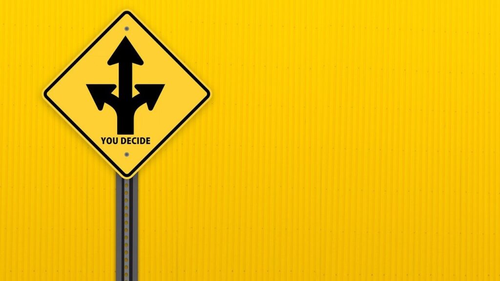panneau de signalisation et choix à faire quel psy